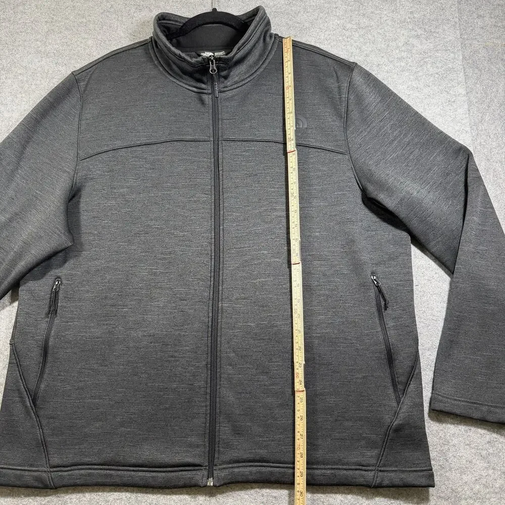 The North Face Canyonlands Full Zip Jacket Mens XXL Gray Fleece Lined Outdoor